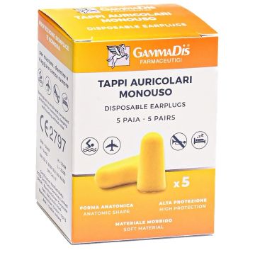 Tappo auricolare ear gommapiuma 10 pezzi