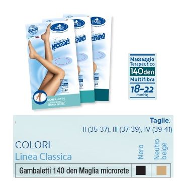 Sauber gambaletto 140 maglia microrete nero 3 linea classica