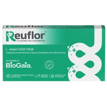 Reuflor 20 compresse masticabili aroma limone