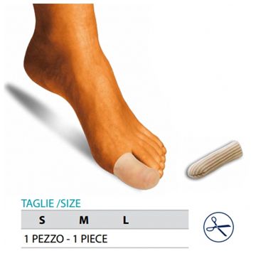 Orione ok ped g105 cappuccio proteggi dita gel polimero rivestito tessuto s 1 pezzo