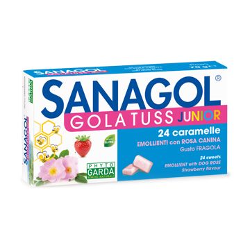 Sanagol gola tuss junior fragola 24 caramelle