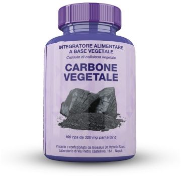 Carbone vegetale 100 capsule 32 g