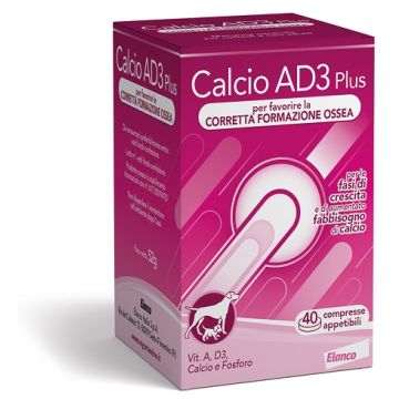 Calcio ad3 solubile sviluppo 40 compresse altamente appetibili