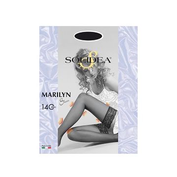 Marilyn 140 sheer calza autoreggente sabbia 2