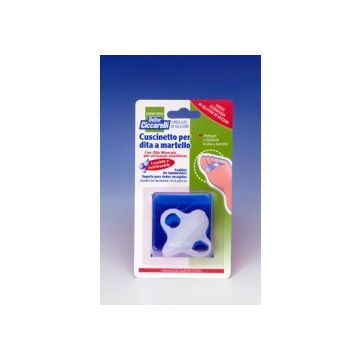 Cuscinetto per dita a martello realizzato in gel di siliconebianco semitrasparente sagomata per proteggere e distendere le dita contratte igienepiede 2 pezzi