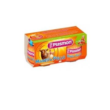 Plasmon omogeneizzato manzo/pollo 80 g x 2 pezzi