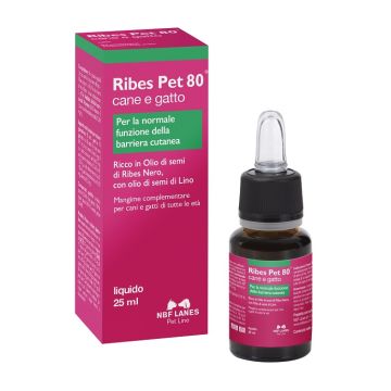 Ribes pet 80 gocce olio 25 ml con contagocce