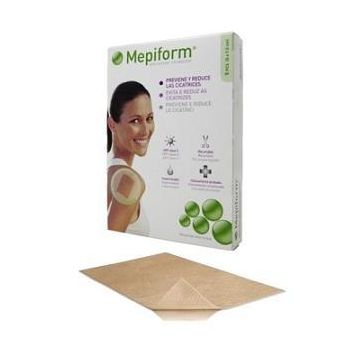 Medicazione mepiform atraumatica per cicatrici e cheloidi non sterile 4x30cm 5 pezzi