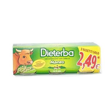 Dieterba omogeneizzato manzo 3 pezzi 80 g