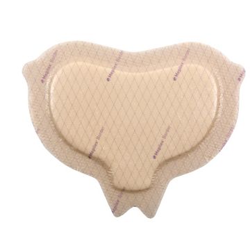 Medicazione in schiuma di poliuretano mepilex border conformata per sacro assorbente bordo integrato strato di contatto in silicone morbido 15x15 cm 5 pezzi