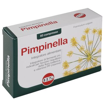 Pimpinella integratore alimentare per apparato digerente 60 compresse scatola 48 g