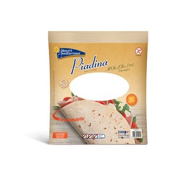 Piaceri mediterranei piadina olio d'oliva 200 grammi