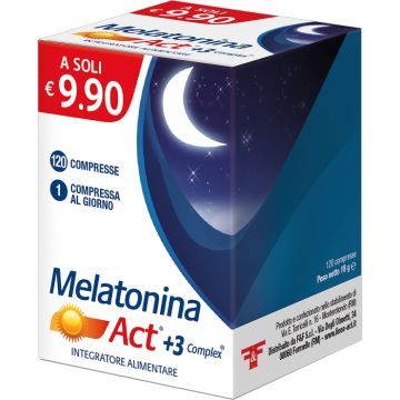 Melatonina act 1mg +3 complex 120 compresse