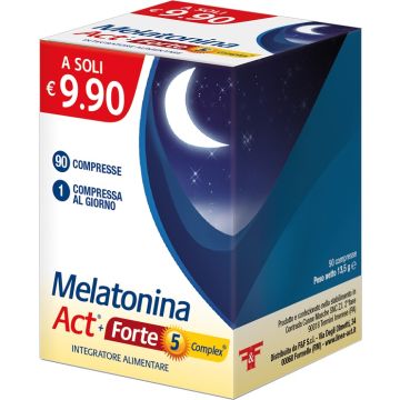 Melatonina act 1mg + forte 5 complex 90 compresse