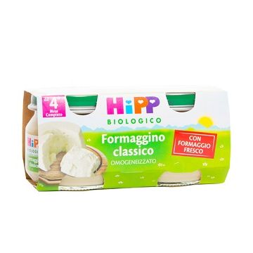 Hipp bio omogeneizzato formaggino classico 2x80 g