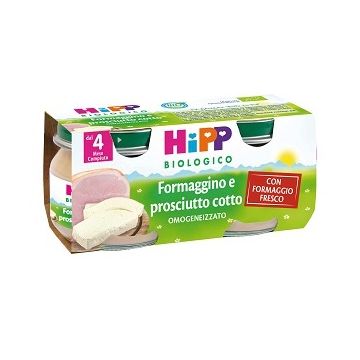 Hipp bio omogeneizzato formaggino prosciutto 2x80 g