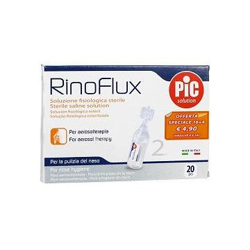 Rinoflux soluzione fisiologica 20 fiale 2 ml