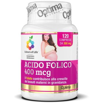 Colours of life acido folico 400 mcg 120 compresse 350 mg