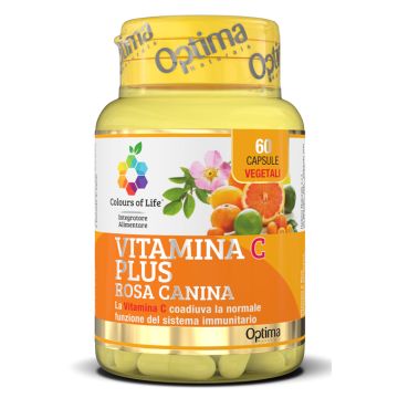 Colours of life vitamina c plus rosa canina 60 capsule vegetali 724 mg