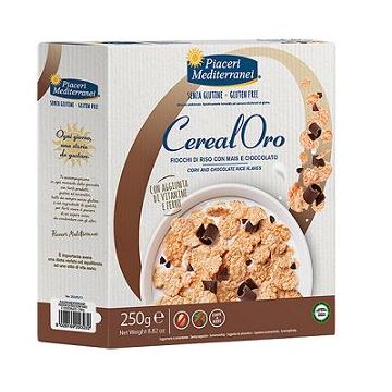 Piaceri mediterranei cerealoro fiocchi riso mais e cioccolato 250 g