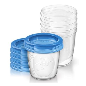 Avent vasetti via coperchio 180 ml 5 pezzi