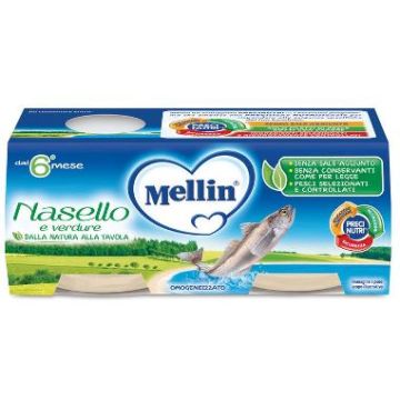 Mellin omogeneizzato nasello 2 x 80 g