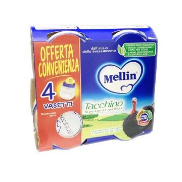 Mellin omogeneizzato tacchino 4x80 g