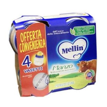 Mellin omogeneizzato manzo 4x80 g