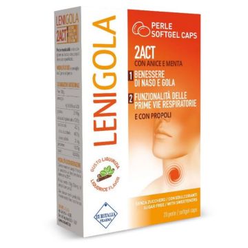 Lenigola 20 perle softgel caps liquirizia
