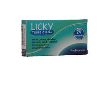 Licky caramelle adulti per tosse e gola senza zucchero 70 g