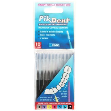 Pikdent scovolino 7 1,2mm nero 10pz