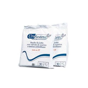 Sacca di drenaggio da letto per incontinenza urosystem tubo 130 cm con scarico 30 pezzi
