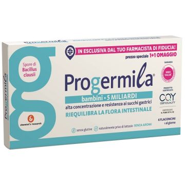 Progermila bambini 5 miliardi 6 flaconcini 10 ml