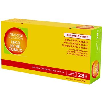 Labcatal oligosol zinco/nichel/cobalto 28 fiale 2 ml