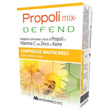 Propoli mix defend 30 compresse masticabili gusto arancia