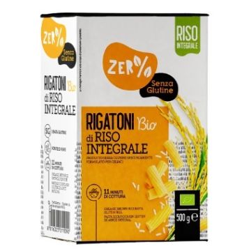Zero% glutine rigatoni di riso integrale senza glutine bio 500 g