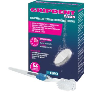 Gripdent tabs 54cps + spazzolino pulitore