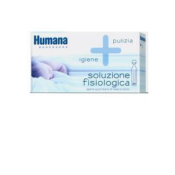 Humana soluzione fisiologica monodose, 20 flaconcini da 5ml