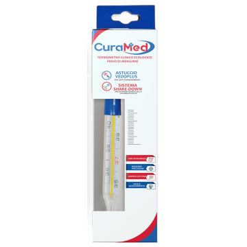 Termometro clinico ovale al gallio con agitatore curameter g