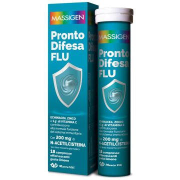 Massigen pronto difesa flu 18 compresse effervescenti