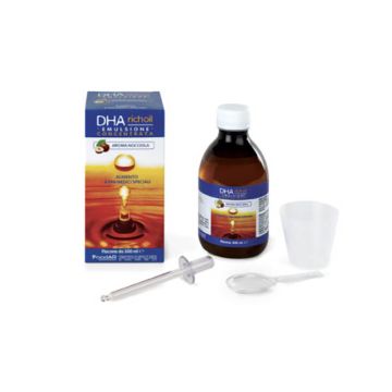 Dha richoil sciroppo al 25% di dha di origine algale gusto mandorla 30 ml