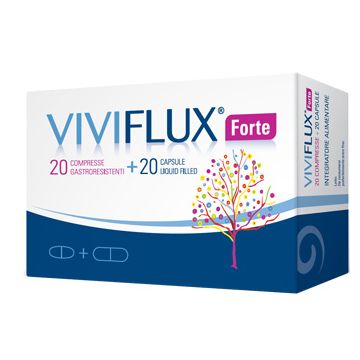 Viviflux forte 20 compresse gastroresistenti + 20 capsule liquid filler