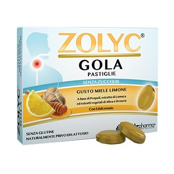 Zolyc gola miele/limone senza zuccheri 36 pastiglie