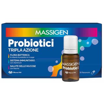 Massigen probiotici 10 flaconcini x 8 ml