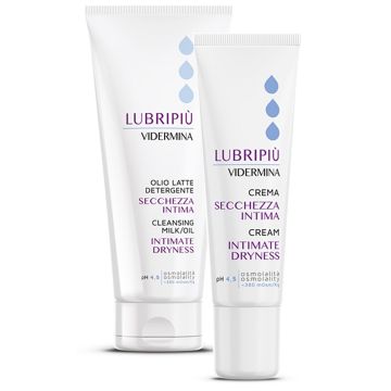 Vidermina lubripiu' olio latte 200 ml + crema lubrificante 30 ml