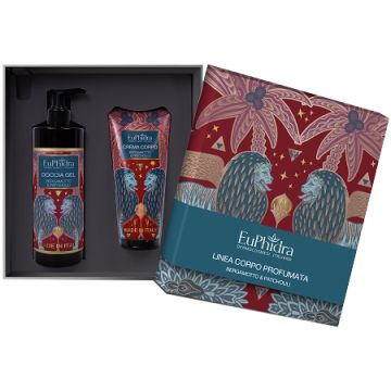 Euphidra cofanetto bergamotto & patchouli 1 doccia gel 400 ml + 1 crema corpo 200 ml