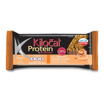 Kilocal protein barretta cioccolato latte caramello salato 25 g