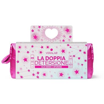 Veralab kit la doppia detersione 1 olio denso 80 ml + 1 spumone 100 ml + 1 pouch
