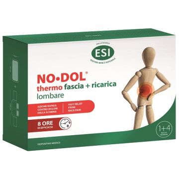 Esi no dol thermo fascia lombare 1 pezzo + ricarica 4 pezzi