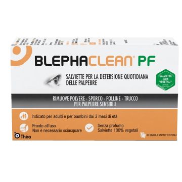 Blephaclean pf salviette detersione quotidiana palpebre 20 pezzi senza profumo